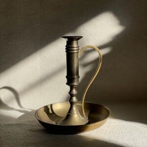 Vintage Brass Candle Holder